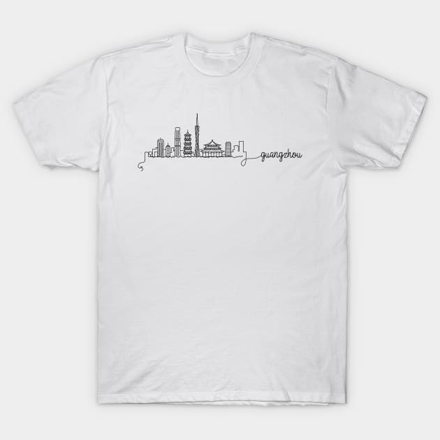 Guangzhou City Signature T-Shirt by kursatunsal
